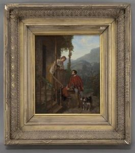 Courting Scene by Alfred Alboy-Rebouet