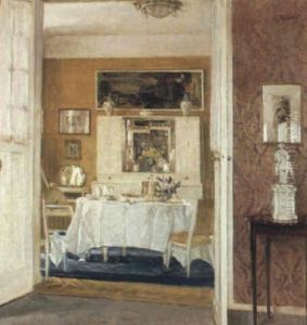 An Interior Of A Breakfast Room by Karl Albrecht