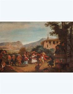 Festa Campagnola Di Nani (+ Litigio Di Nani In Taverna; 2 Works) by Enrico Albricci