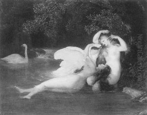 Leda Et Le Cygne by Joseph Albrier