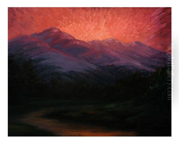 Sunset Over The Mountains - view 1