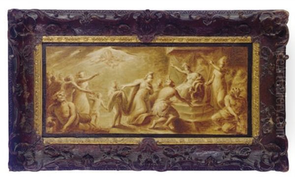 An Allegorical Scene With A Native American - view 1