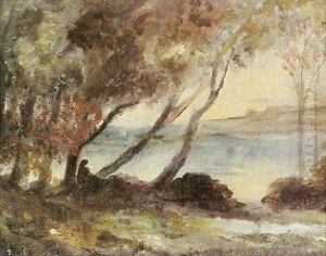 Personnage Au Bord D'un Lac Personnage Au Bord D'un Lac