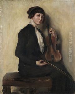 La Violinista by Ambrogio Antonio Alciati