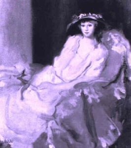 Ritratto Di Giovane Donna Seduta In Abito Rosa by Ambrogio Antonio Alciati