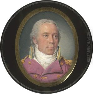Bildnis Eines Marineoffiziers In Brombeerfarbener Uniformjacke Mit Weiser Halsbinde by Heinrich Jakob Aldenrath
