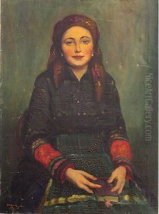 Portrait Of A Girl In National Costume