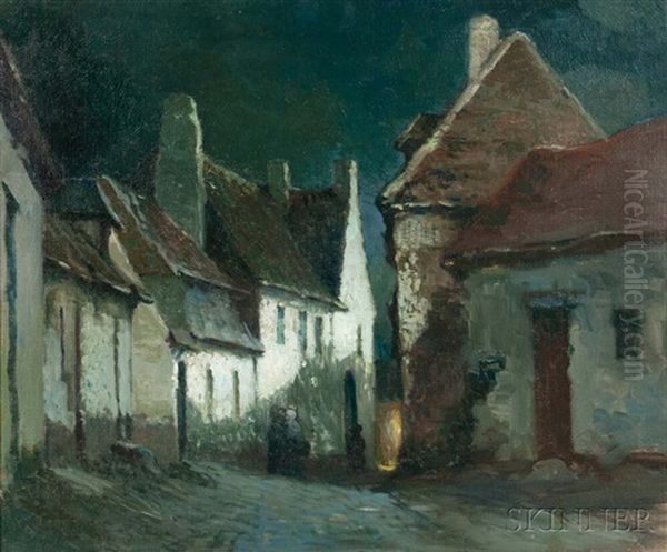 Village Moonlight, Normandy - view 1