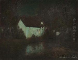 Cottage Nocturne by George Ames Aldrich