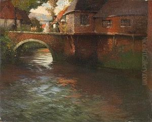 River Through A Normandy Village by George Ames Aldrich