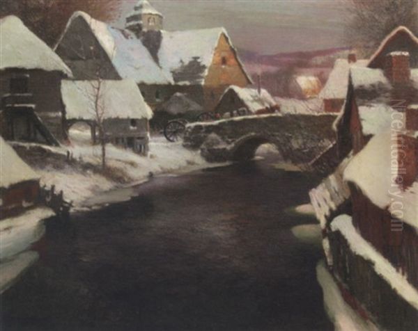 Brittany Stream In The Winter - view 1