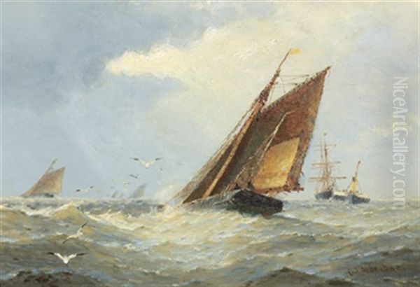 Segelboote Bei Frischer Brise - view 1