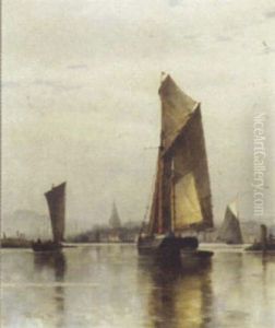 An Old Sussex Port by Frederick James Aldridge