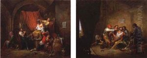Pareja De Cuadros; El Triunfo De Baco (+ El Sacamuelas; 2 Works)