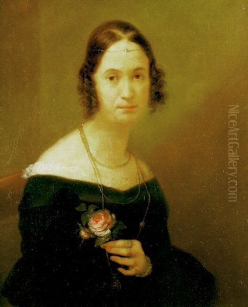 Dama Con Rosa - view 1