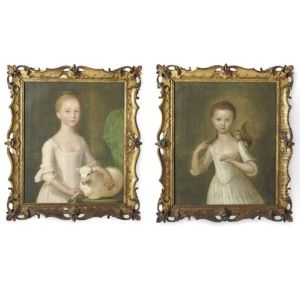 Girl With Squirrel (+ Girl With Lamb; Pair)