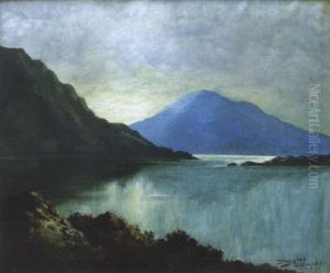 Evening Reflections At Ballinahinch, Connemara by Douglas Alexander