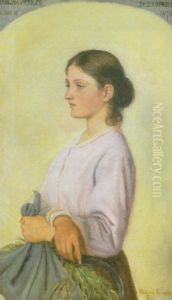 Portrait Of Paolina Pistolesi by Francesca Alexander