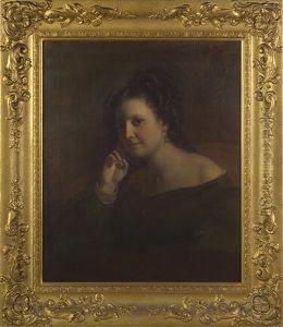 Portrait Of A Young Woman In Brown by Francis Alexander