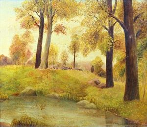 Autumn In The Forest (new York) by John White Alexander
