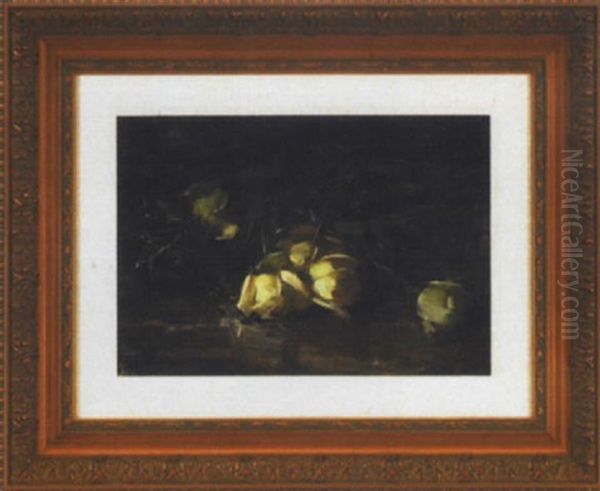 Floral Still Life Of White Roses - view 1