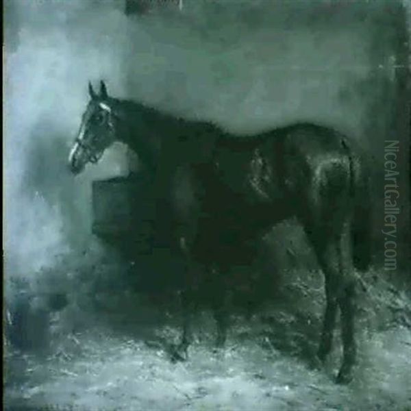 Horses In Loose Boxes (2) One Dated 1899 - view 1