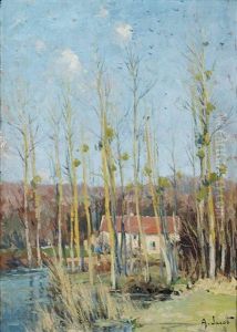 A Cottage On The River Bank A Cottage On The River Bank