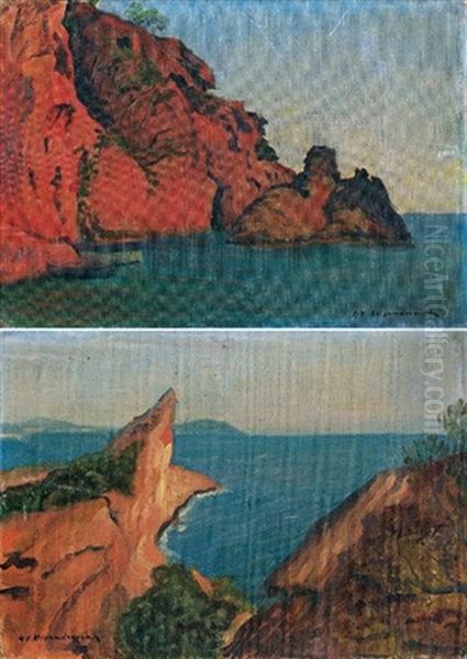 Bord De Mer Rocheux I (+ Bord De Mer Rocheux Ii; Pair) - view 1
