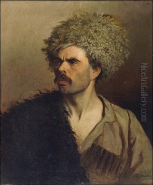 Mies Kasakkahatussa (man With Cossack Hat) - view 1