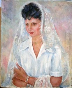Portrait De Femme En Mantille