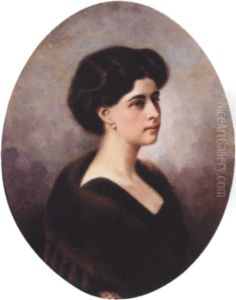 Portrait Of A Lady In A Fur Shawl