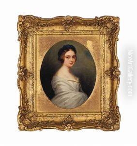 Portrait Of The Princess Augusta Of Cambridge, Grand Duchess Of Mecklenberg-strelitz by Lady Maria Alford