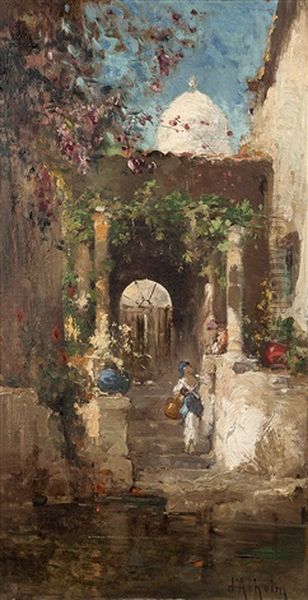 Femme Dans Une Rue Orientale - view 1