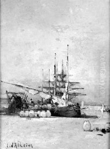 Sudlandische Kuste Mit Fischerboot Sudlandische Kuste Mit Fischerboot