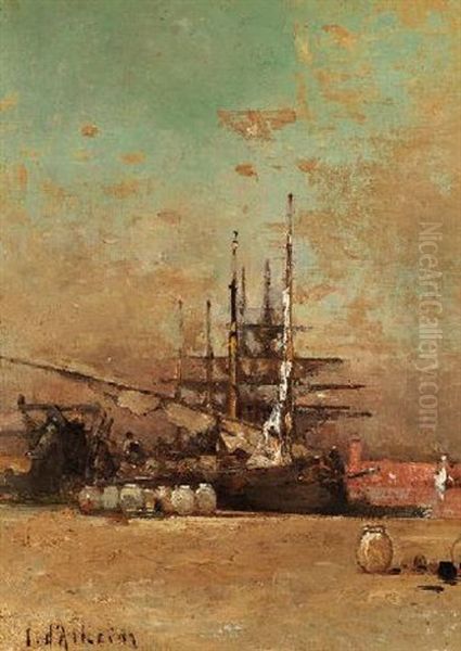 Orientalische Hafenszene - view 1
