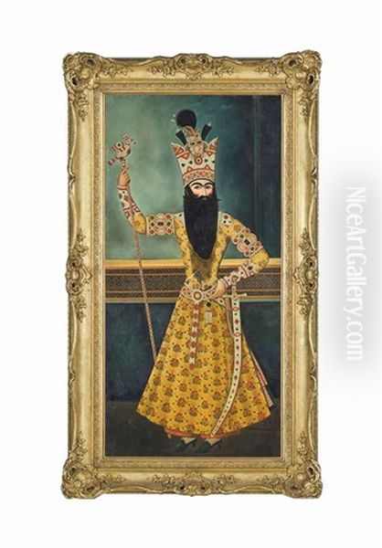 A Portrait Of Fath Ali Shah Qajar - view 1