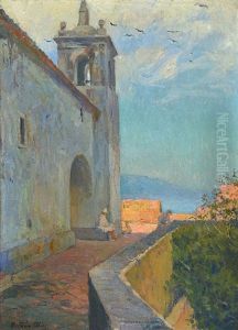 La Iglesia De La Isla De Boa Viagem. Bahia Rio De Janeiro by Antonio Alice