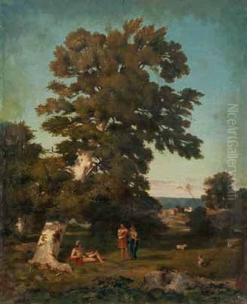 Scene Mythologique Sous Un Arbre - view 1