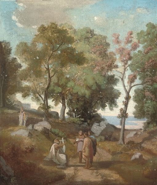 Study For Homere Et Les Bergers - view 1