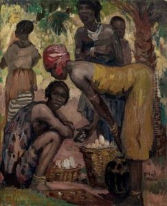 Sur Le Marche by Fernand Allard L'Olivier