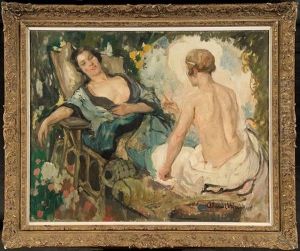 Les Deux Amies Au Jardin