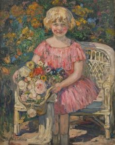 Paulette, La Fille De L'artiste Au Bouquet De Fleurs Paulette, La Fille De L'artiste Au Bouquet De Fleurs