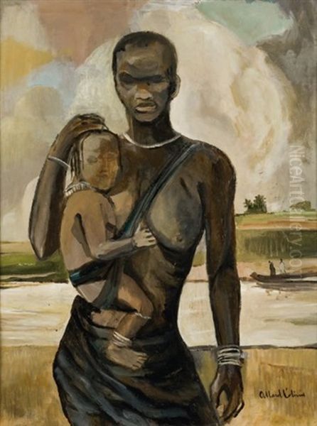 Femme Zoulou Et Son Enfant - view 1