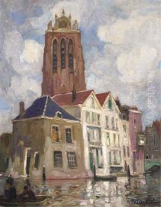 The Tower Of The Grote Kerk, Dordrecht by Fernand Allard L'Olivier