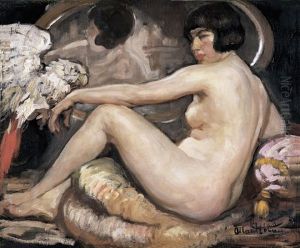 Femme Au Perroquet by Fernand Allard L'Olivier