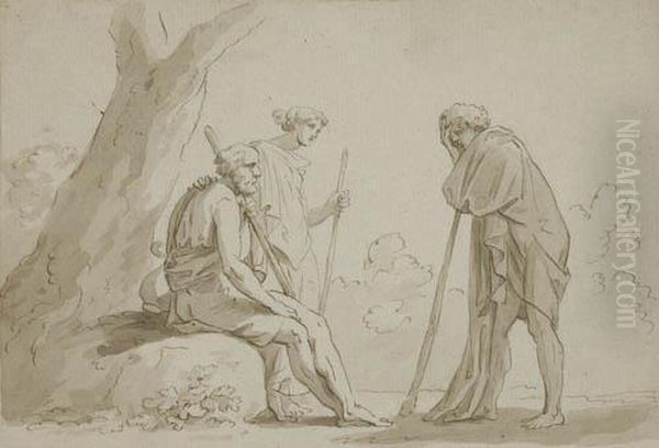 Three Classical Figures - view 1