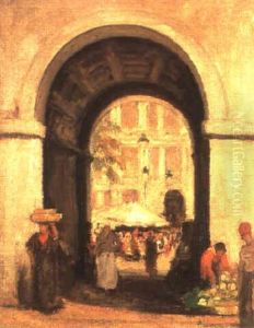 Porte Du Marche A Nice by Fernand Allard L'Olivier