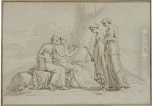 Four Classical Figures by Josef Abel