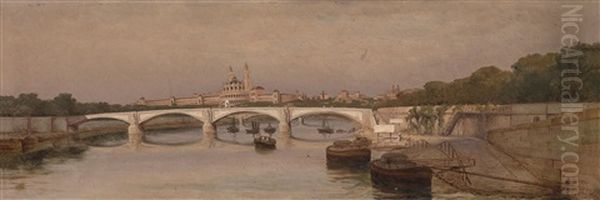 Am Ufer Der Seine, Mit Blick Auf Das Trocadero - view 1