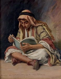 Le Portrait Du Pere Marie Ratisbonne (study) by Ludovic Alleaume